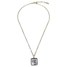 Collana Pendente Chanel CC No.5 Metallo