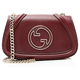 Borsa a spalla piccola Blondie in pelle Gucci