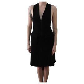 Abito midi Alaïa con tasche in lana nuova con etichetta taglia 36