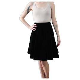 Nueva falda de terciopelo negro Alaïa con etiqueta tamaño 36