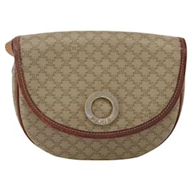 Céline Borsa a Spalla Celine Vintage Macadam con Logo Circolare in Tela e Pelle
