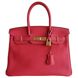 Borsa Hermes Birkin 30 Rosso Peonia - Hermès