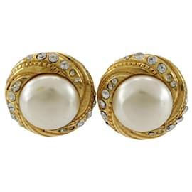 Orecchini a clip placcati oro vintage Chanel
