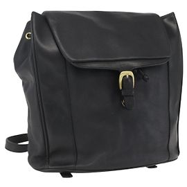 BALLY Rucksack aus Leder Schwarz Gold Auth ka1313