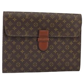 LOUIS VUITTON Briefcase Posh Monogram M53445 LV Auth ep12582
