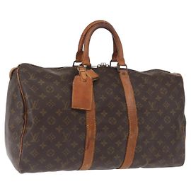 LOUIS VUITTON Borsa Boston Monogram Keepall 50 M41426 Auth LV am10039