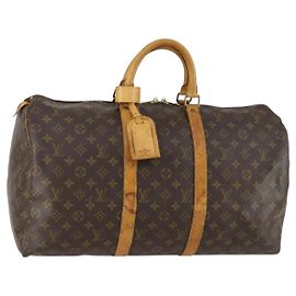 LOUIS VUITTON Borsa Boston Monogram Keepall 50 M41426 LV Auth 157303