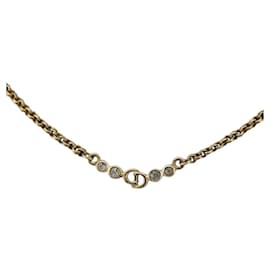 Collana Christian Dior in metallo dorato Auth am10310