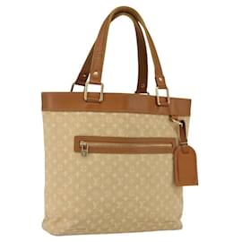 LOUIS VUITTON Monogram Mini Lucille GM Tote Bag Beige M92683 LV Auth ep12640
