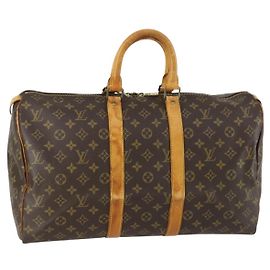 LOUIS VUITTON Borsa Boston Monogram Keepall 45 M41428 Auth LV 158284