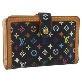 CARTERA VIENNOIS MULTICOLOR LOUIS VUITTON NEGRA M92988 Auth am10211