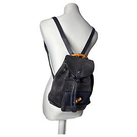Vintage Gucci Leder-Rucksack schwarz