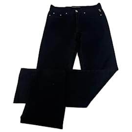 Pantalones de lona vintage Versace negros