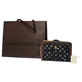 Portafoglio in pelle monogramma Louis Vuitton Murakami vintage nero multicolore