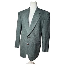 Blazer de lana vintage Givenchy para hombres M Verde Gris