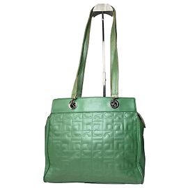 Courreges Borsa Mobogram in pelle Courrèges vintage verde