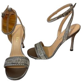 Dior Scarpe Sandali con Tacco Dway Argento