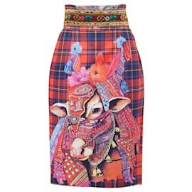 Autre Marque Falda lápiz estampada Stella Jean