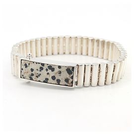 Pulsera de encanto de plata esterlina Bottega Veneta