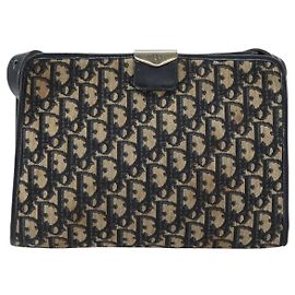 Borsa a Spalla Trotter Vintage Christian Dior in Tela Media