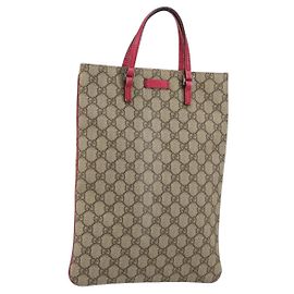Gucci Joy Plus Flach Tote GG Beschichtete Leinwand Mittel