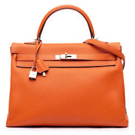 Hermès Kelly II Retourne 35 in Pelle Togo Arancione – 2014