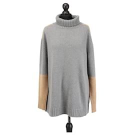Loro Piana Kaschmir Pullover mit Rollkragen grau