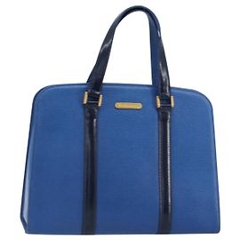 Borsa a mano vintage in pelle Burberry