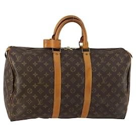 LOUIS VUITTON Borsa Boston Monogram Keepall 45 M41428 LV Auth 158352