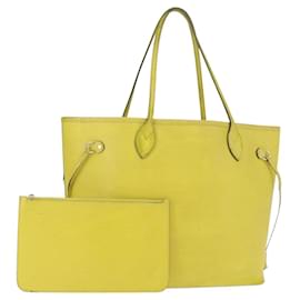 LOUIS VUITTON Borsa Tote Epi Neverfull MM Giallo Pistacchio M40956 LV Auth bs31791