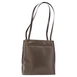 Borsa a Spalla LOEWE in Pelle Marrone Argento Autentica bs32118