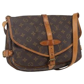 LOUIS VUITTON Borsa a Spalla Monogram Saumur 30 M42256 LV Auth ep12539