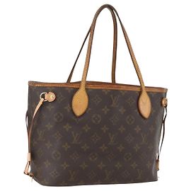 LOUIS VUITTON Monogram Neverfull PM Tote Bag M40155 LV Auth am10359