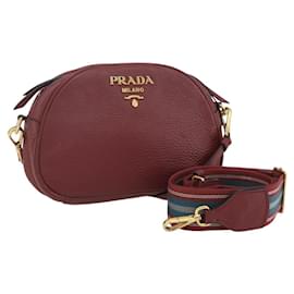 Borsa a tracolla a doppia tracolla Prada Vitello Daino Piccola