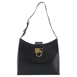 Borsa hobo in pelle media Gancio di Salvatore Ferragamo