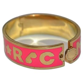 Bracciale Marc Jacobs in metallo smaltato oro e rosa
