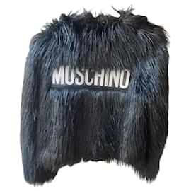 Abrigo negro de acrílico Moschino x H&M