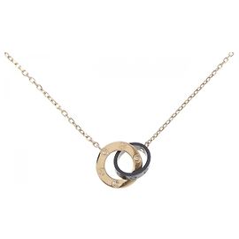 Collana Cartier LOVE in oro rosa 750, ceramica e diamanti