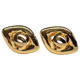 Orecchini a clip in tono oro Chanel Coco Mark 97P