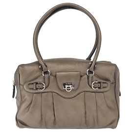 Borsa a spalla in pelle con fibbia Gancini Salvatore Ferragamo - Grande