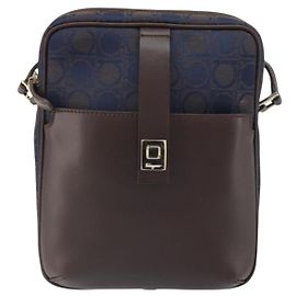 Borsa a Spalla Gancini in Nylon Salvatore Ferragamo