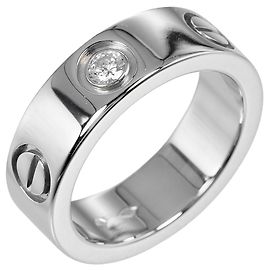 Anello in diamante Cartier Love Classic in platino Pt950, misura 7