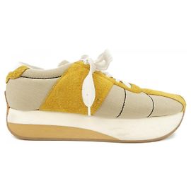 Marni Sneaker aus Leder beige gelb