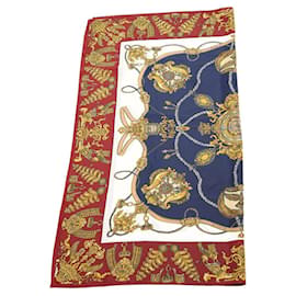 Sciarpa Hermès Carre 90 in seta twill multicolore