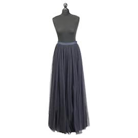 Gonna maxi in tulle blu navy taglio A-line Needle & Thread