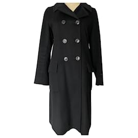 Schwarzer Cashmere-Mantel, Claudie Pierlot