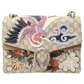 Borsa a spalla Gucci Dionysus GG Supreme Monogramma Ricamato
