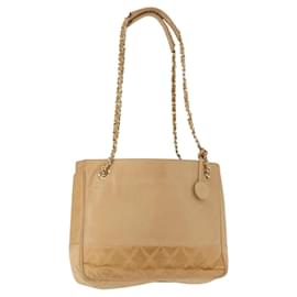 Chanel Vintage Einkaufstasche aus Lammleder Mittel