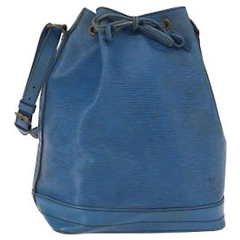LOUIS VUITTON Borsa a Spalla Epi Noe Blu Toledo M44005 LV Auth 159680