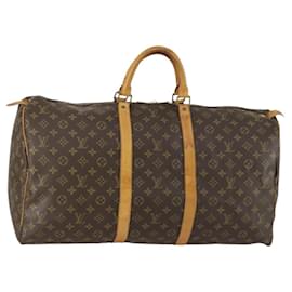 LOUIS VUITTON Borsa Boston Monogram Keepall 55 M41424 LV Auth BA9013